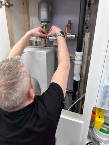Remote water monitoring installation on boiler Remote water monitoring installation on boiler