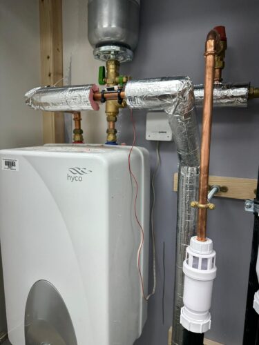 Remote water monitoring on boiler