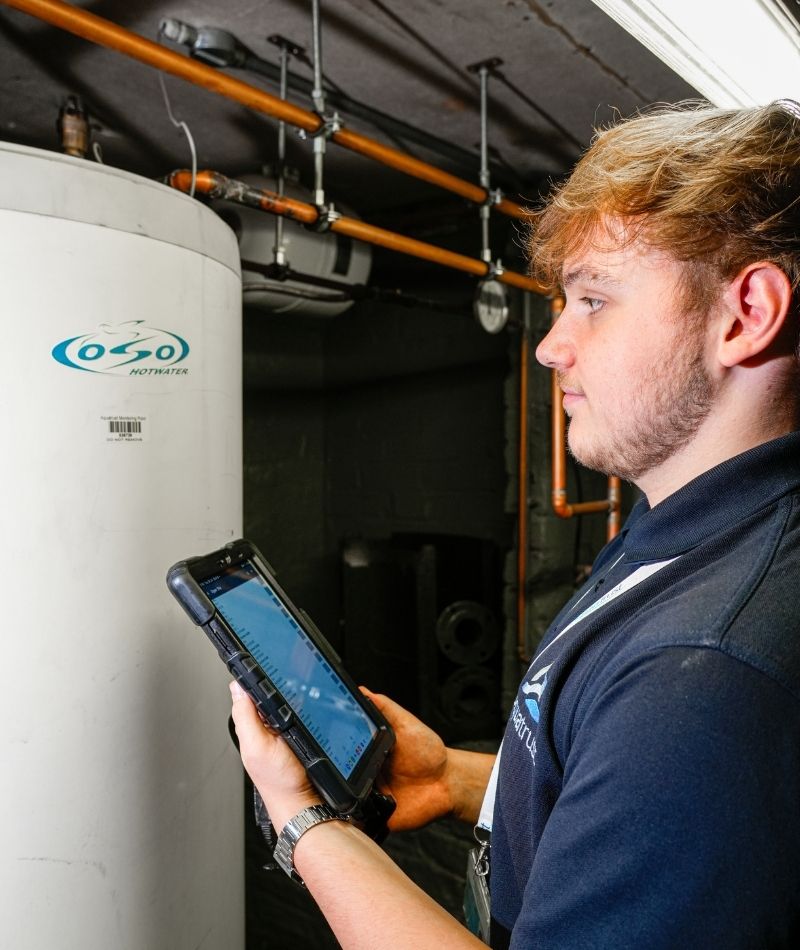 Aquatrust Legionella Assessment On Tablet Computer
