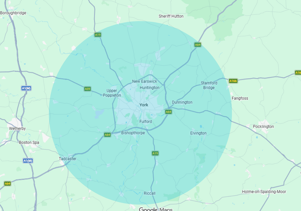 Aquatrust York Service Map
